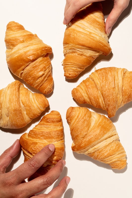 Fresh croissants